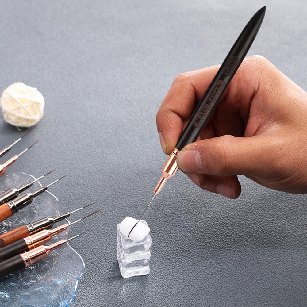 Detailing Brush Set - Fine Detail Nail Brush 6/9/12/15/18mm Nail