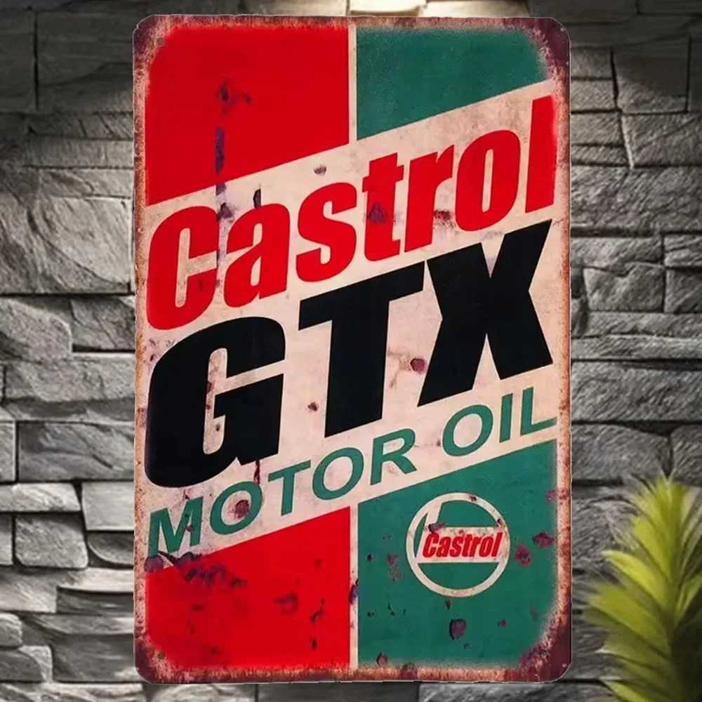 Castrol Oil Gtx - Vintage Castrol GTX Motor Oil Tin