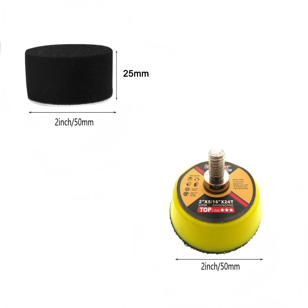 5/16 Pcs 2 Inch Polishing Spon - Polish Pad Set Buffer 评论和价格