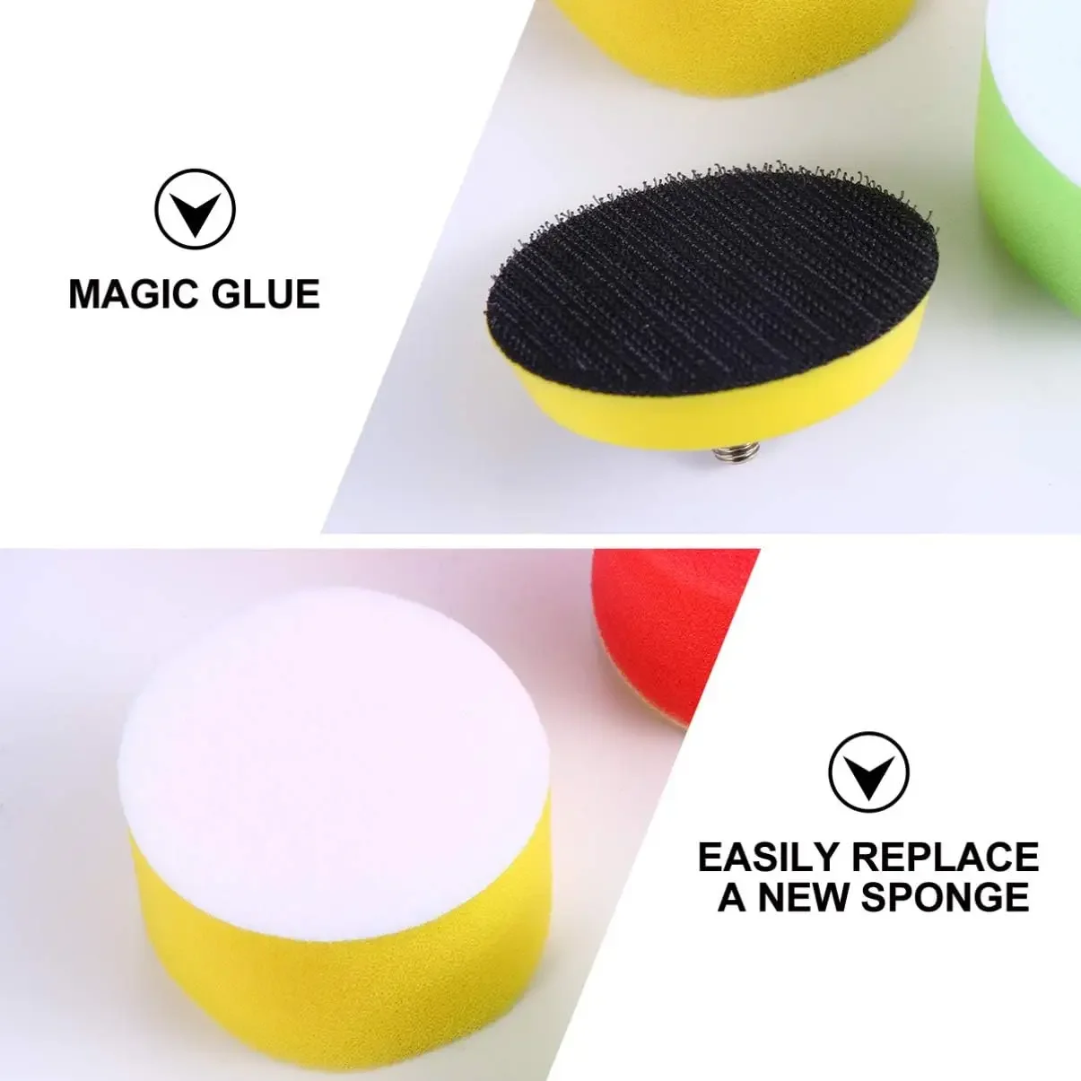 5/16 Pcs 2 Inch Polishing Spon - Polish Pad Set Buffer 评论和价格