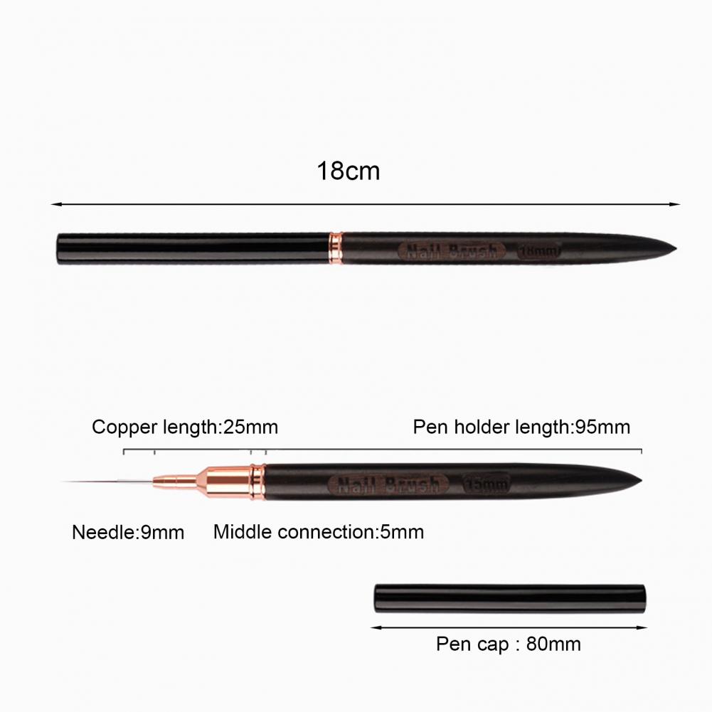 Fine Detail Nail Brush 6/9/12/ - Detailing Brush Set 评论和价格