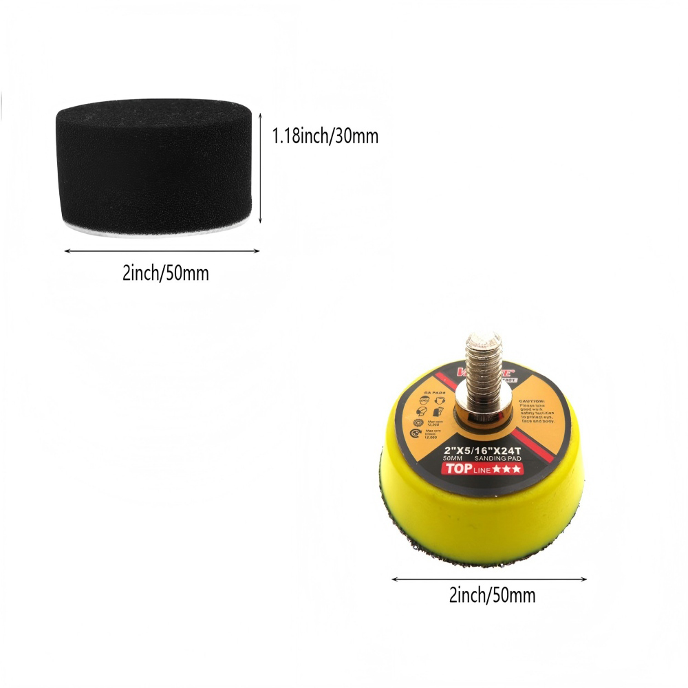 2Inch 50MM Car Doam Polishing  - Polish Pad Set Buffer 评论和价格