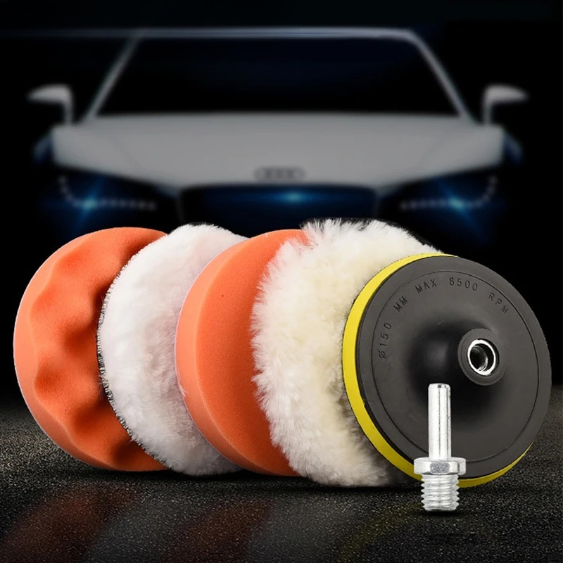 6pcs/set Car Polishing Sponge  - Polish Pad Set Buffer 评论和价格