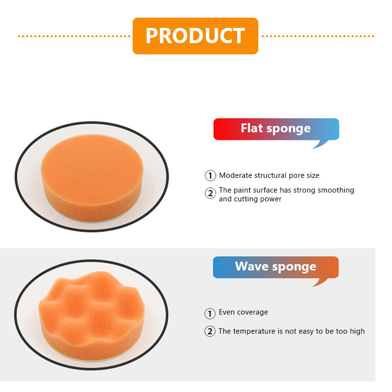 6pcs/set Car Polishing Sponge  - Polish Pad Set Buffer 评论和价格
