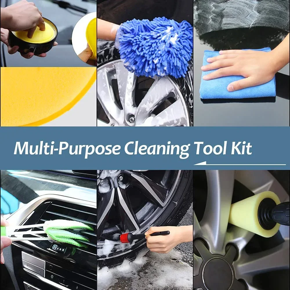 New Car Detailing Cleaning Kit - Detailing Brush Set 评论和价格