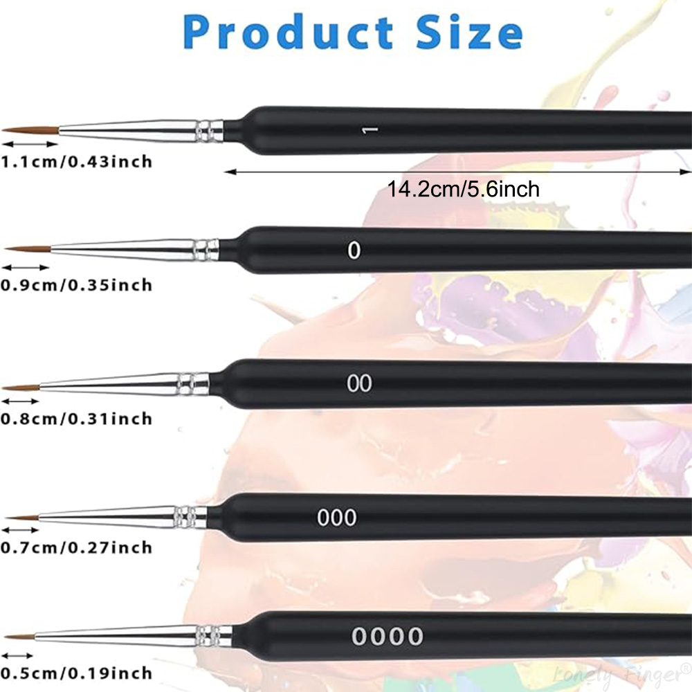 5/11Pcs Paint Brushes Set, Art - Detailing Brush Set 评论和价格