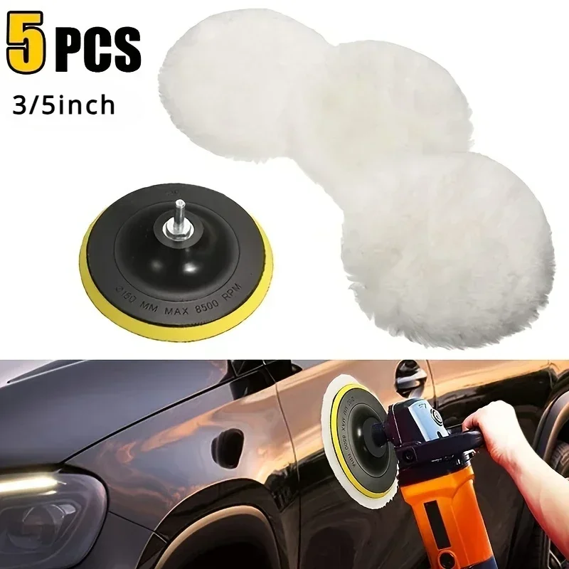 5Pcs/Set Wool Polishing Buffin - Polish Pad Set Buffer 评论和价格